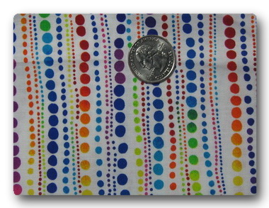 Rainbows Dots on White-