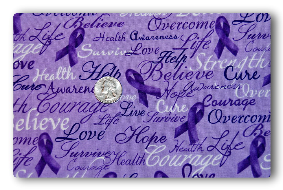 Purple Awareness Ribbon-