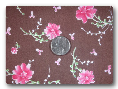 BCA - Flowers and Ribbons on Brown-
