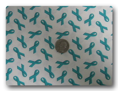 Teal Awareness Ribbon-