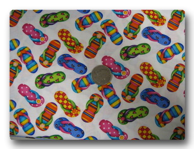 Rainbow Flip Flops-