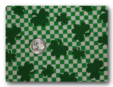Shamrocks on Gingham-