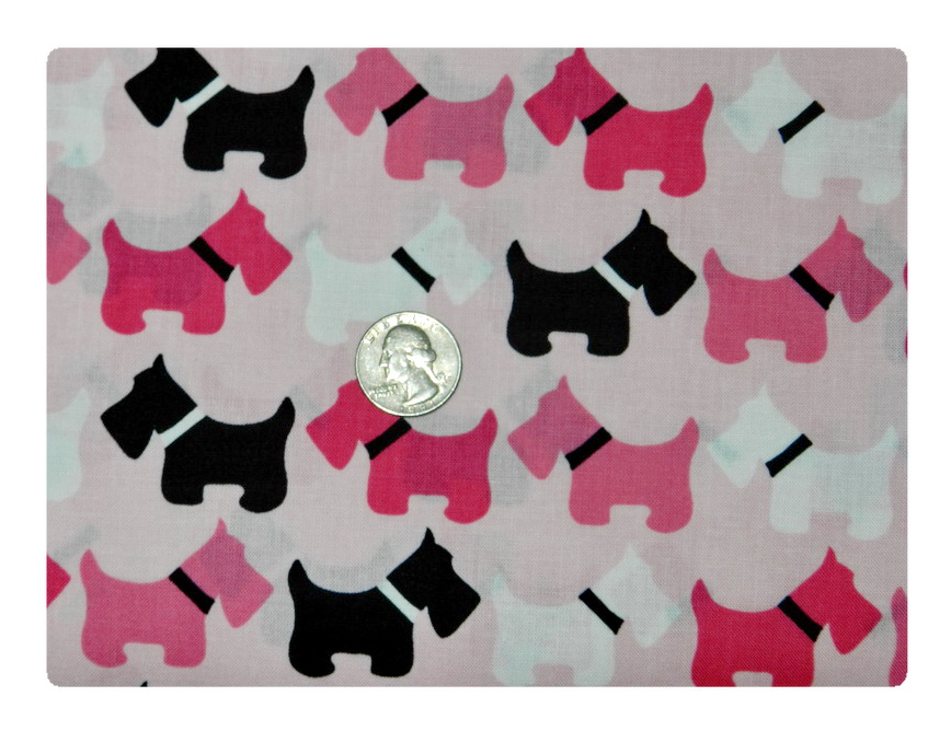 Pink Scottie Dogs-