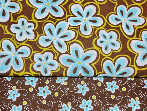 Blue Daisy on Brown Classic Reversible Cap-