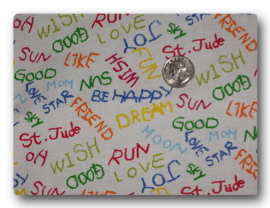 St Judes Fabric - Crayon Wishes-