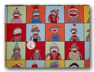 Sock Monkey Squares-
