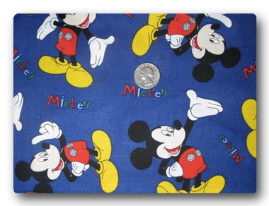 Mickey on Blue-