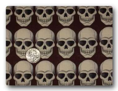 Skulls on Brown-