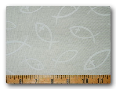Christian Fish-White on White-