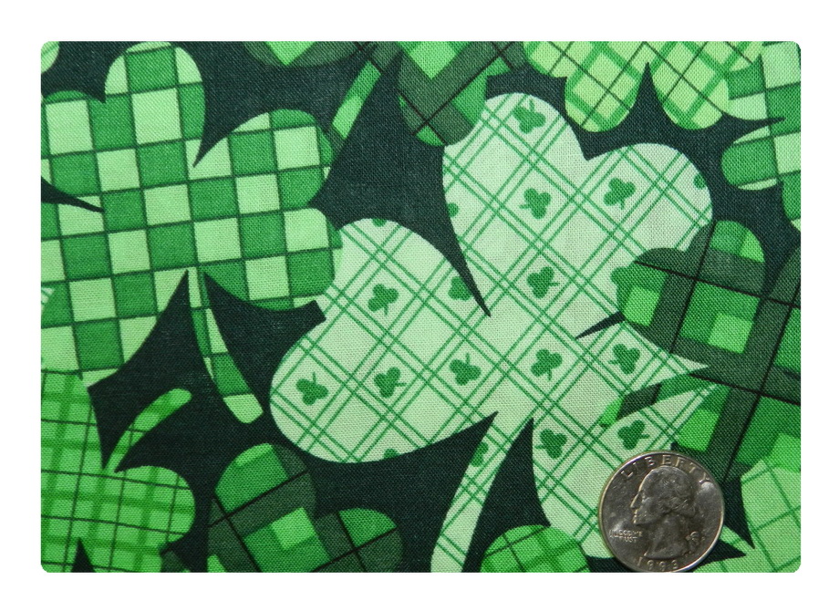 Patterned Shamrocks-