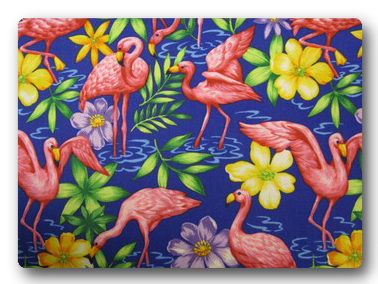 Flamingos on Purple-