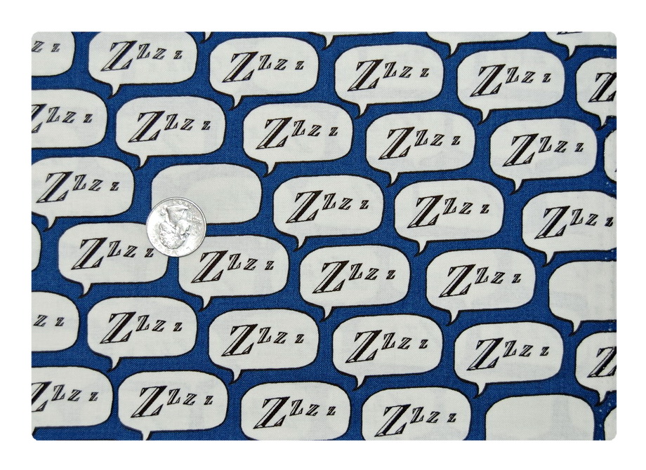Zzzzzzz on Dark Blue-