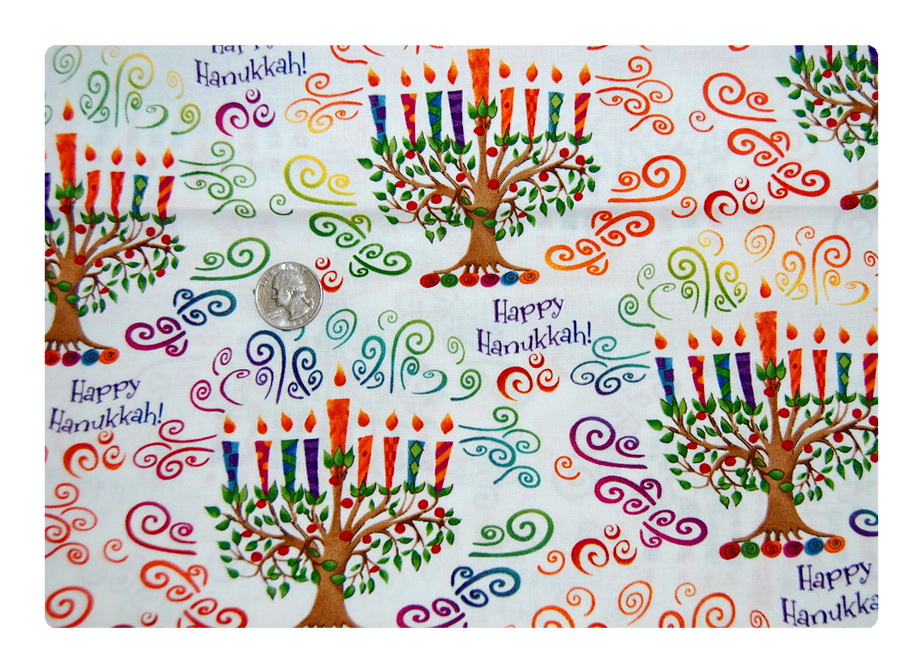 Colorful Menorah-