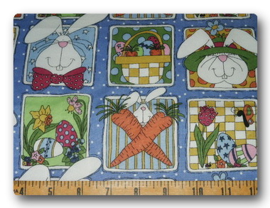 Square Bunnies on Purple-