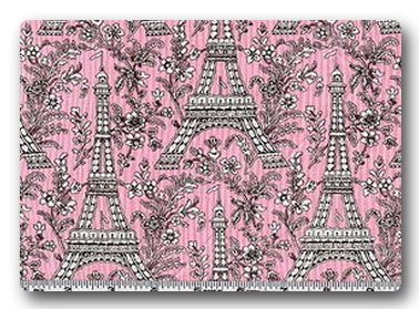 Eiffel Tower on Light Pink-