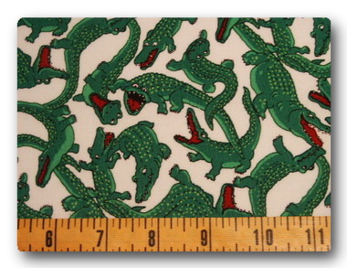 Alligators on White-