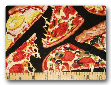 Pizza on Black-