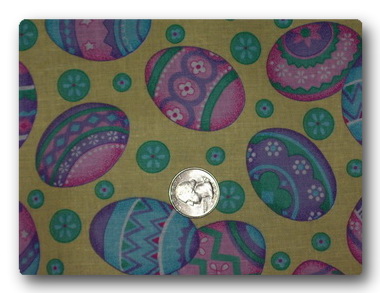 BIG Easter Eggs on Yellow-
