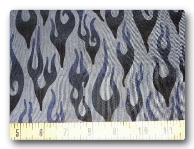 Black Flames on Gray-