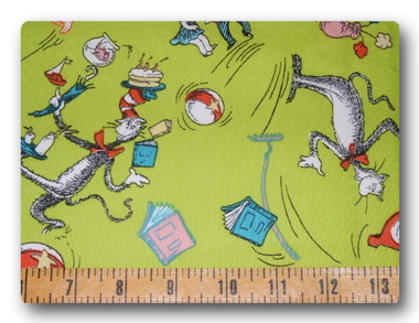 Cat in the Hat on Green-