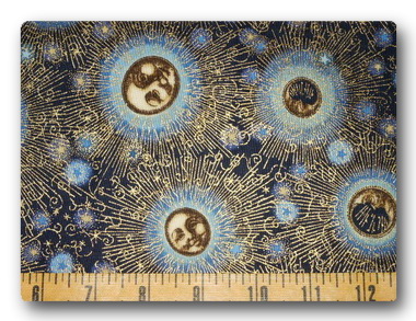 Celestial on Dark Blue-