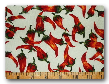 Red Chilis on White-