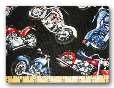 Motorcycles on Black-