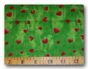 Hearts on Green-