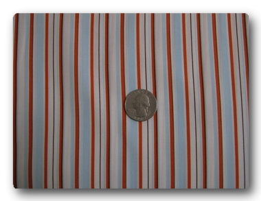 Orange, Blue and Black Stripes-