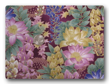 Asian Inspired - Purple Flowers-