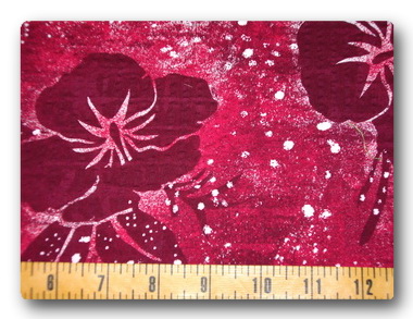 Hawaiian on Red Seersucker-