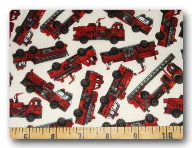Firetrucks on White-