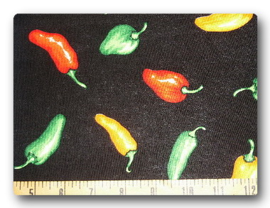 Green, Red and Yellow Chilis-