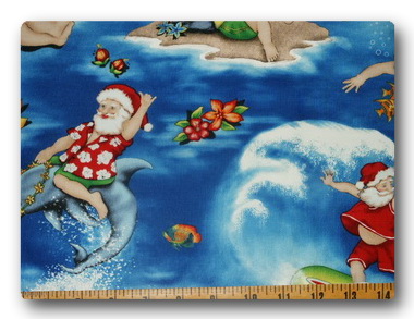 Surfing Santa-