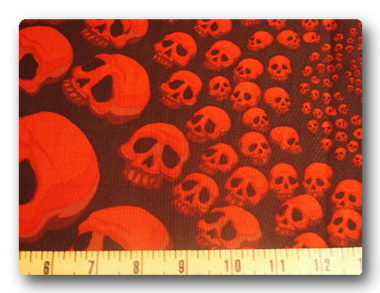 Spiraling Skulls - Red-